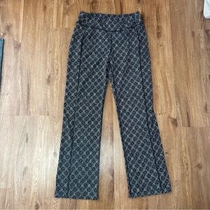 Coldwater Creek Black and Gray Patterned pants